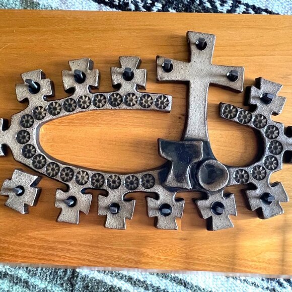 VTG Artisan Handmade Stoneware Pottery Last Supper Award Winning Religious Décor - Picture 2 of 16